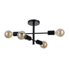 Lampa wisząca Italux Piansi PND-4025-4-BL Czarny mat