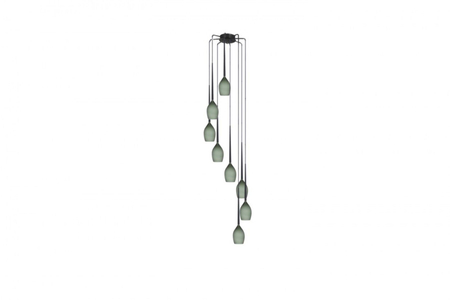 Lampa wisząca IZZA 8 OLIVE Azzardo AZ1230 zielony