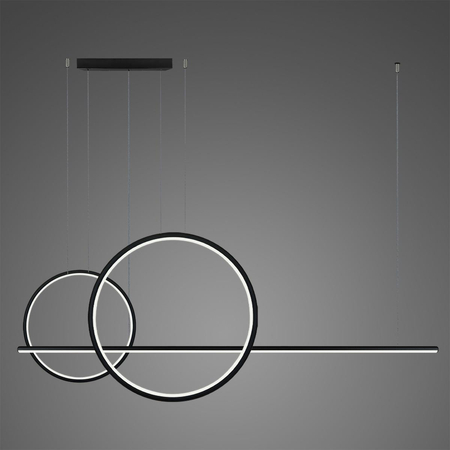 Lampa wisząca Linea No.4 60/40cm czarna 3k