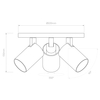 Spot Astro Ascoli Triple Round 1286012 Matowy Nikiel