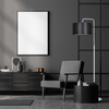 Lampa podłogowa TRAPO LP1 WH BLACK Emibig 571/1 biały/czarny