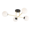 Lampa sufitowa MAGNUM 4 Emibig 1233/4 biały/czarny