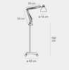 Lampa podłogowa Fontana Arte F810530200BINE Naska