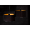 Lampa wisząca ROTO 2 BL BLACK/GOLD Emibig 184/2 czarny/złoty