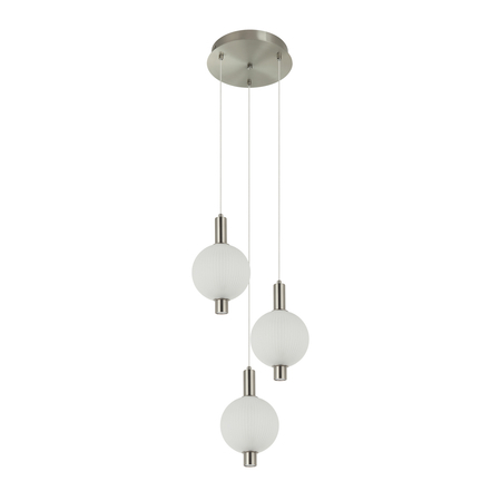 Lampa wisząca Italux Lenti PND-83631-3-SC-WH srebrny