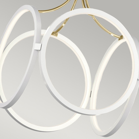Lampa wisząca LED Ciri - Biała / Szampańskie złoto Quintiesse QN-CIRI-P-WH