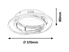 Lampa sufitowa Rabalux Selena 2184 chrom