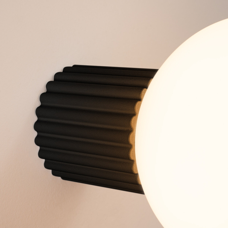 Sollux Lighting Kinkiet HALO czarny IP44 SL.1712