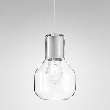 Lampa wisząca AQForm 50475-0000-U8-PH-13 MODERN GLASS Barrel Biały struktura