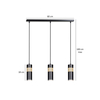 Lampa wisząca AKARI 3 BLACK Emibig 732/3 czarny