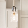 Lampa wisząca Kitner - 1 źródło światła - Naturalny mosiądz Quintiesse QN-KITNER-P-NBR