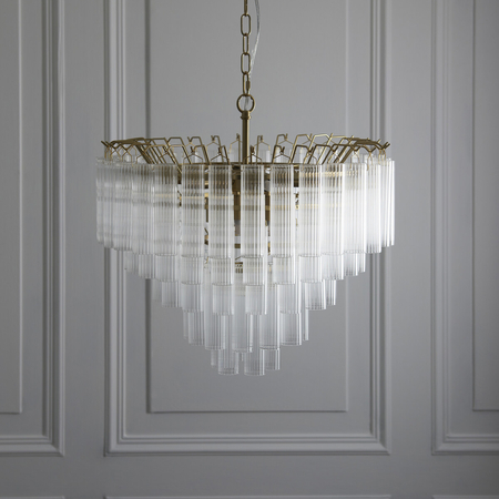 Lampa wisząca Endon Lighting Toulouse 114199 mosiądz