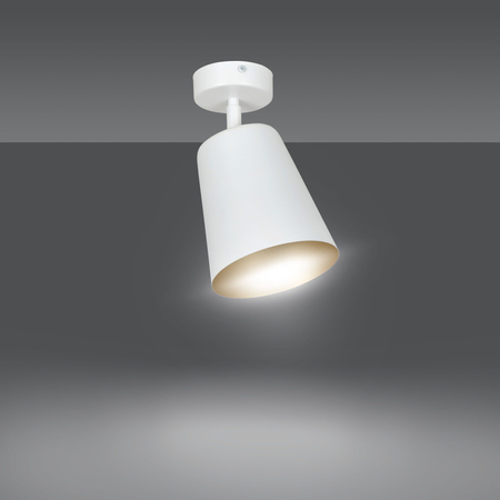 Lampa wisząca PRISM 1 WHITE / GOLD Emibig 407/1 biały/złoty
