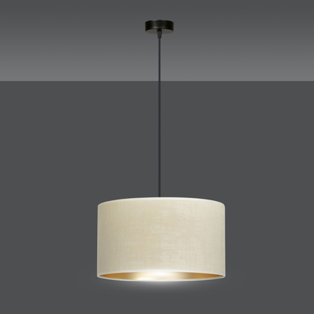 Lampa wisząca HILDE 1 BL WHITE Emibig 1052/1 biały/czarny