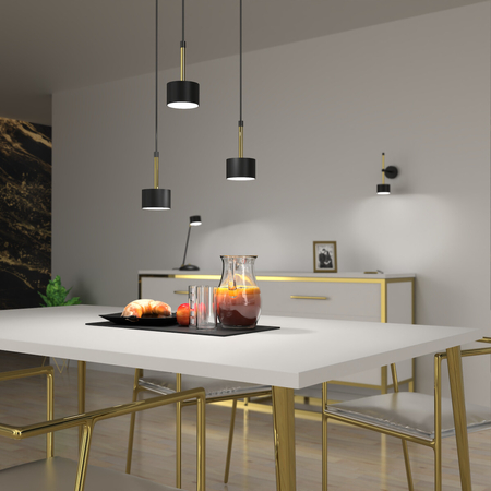 Milagro Lampa wisząca ARENA BLACK/GOLD 3xGX53 MLP7762 CZARNY / ZŁOTY