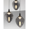 Lampa wisząca Luces Exclusivas VAZENDO LE45116 czarny, szary i odcienie szarości