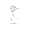Lampa wisząca Zuma Line MD3888-1L-3BCT GETAFE LAMPA WISZĄCA CZARNY CHROM/BLACK CHROME