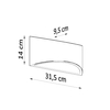 Sollux Lighting Kinkiet ceramiczny VIXEN SL.0834