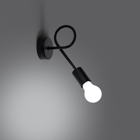 Sollux Lighting Kinkiet LEVAR czarny SL.1454