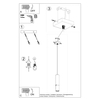 Sollux Lighting Lampa wisząca LOOPEZ 1 czarny/złoty SL.0952