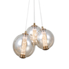 Lampa wisząca Italux PND-34359-3-HBR-AMB złoty