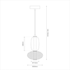 Milagro Lampa wisząca ARAME 15W LED ML1432 CZARNY