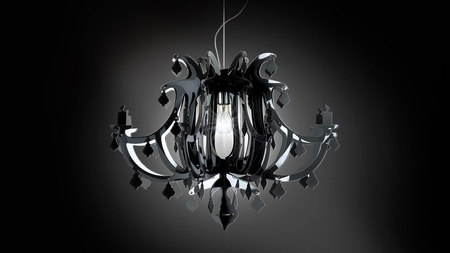 Lampa wisząca Slamp GIN14SOS0000N Ginetta Black