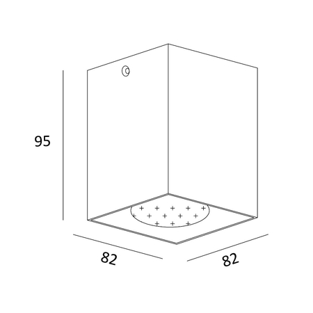 Spot Sufitowy Zuma Line Square Spot 50475-WH