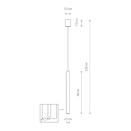 Lampa wisząca Nowodvorski 8796 Laser