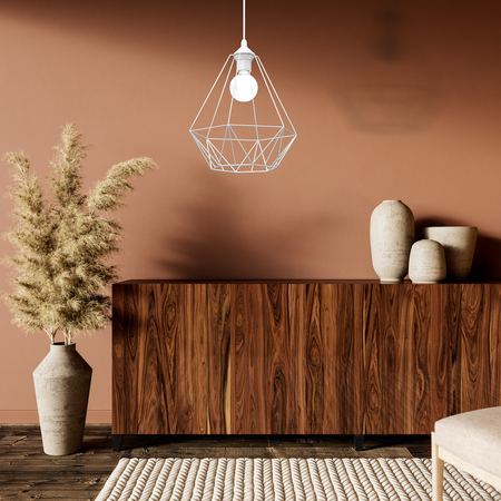 Milagro Lampa wisząca BASKET Biały 1xE27 MLP7212 BIAŁY