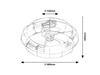 Lampa sufitowa Rabalux Cadmus 71043 czarny