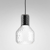 Lampa wisząca AQForm Modern Glass Barrel LED Czarny Struktura