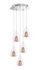 Lampa wisząca Luces Exclusivas YUMBO LE41841 miedziany