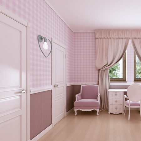 Milagro Kinkiet AMORE GREY 1xE27 MLP9821 Szary