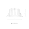 Lampa sufitowa Nowodvorski 8767 CL Kea LED 40W, 4000K