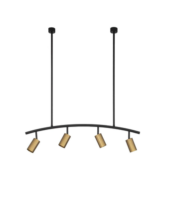 Lampa wisząca Luces Exclusivas CAYES czarny/złoty LE42618