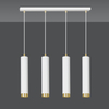 Lampa wisząca KIBO 4 WH/GOLD Emibig 642/4 biały/złoty