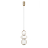 Lampa wisząca Italux Rabel PND-344221-3V-HBR Złoty