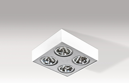 Lampa sufitowa PAULO 4 12V WHITE/ALUMINIUM Azzardo AZ1798 biały