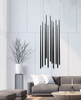Lampa wisząca LOUISE 12 BK Azzardo AZ3419 biały/czarny