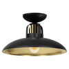 Milagro Lampa sufitowa FELIX BLACK/GOLD 1xE27 MLP8905 CZARNY / ZŁOTY