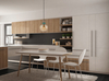 Lampa wisząca Italux PND-30263-1A-BRO-AMB Złoty, bursztynowy