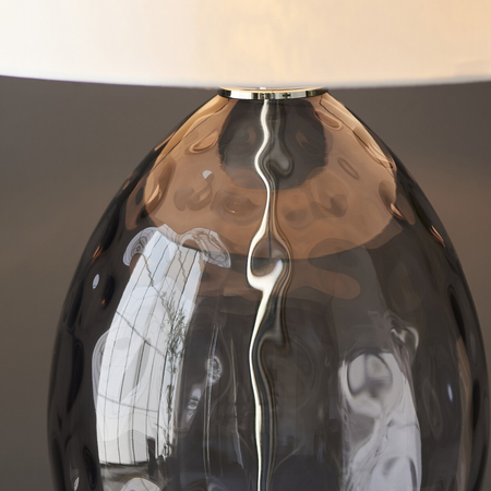 Lampa stołowa Endon Lighting Elin Dimple 99581 nikiel