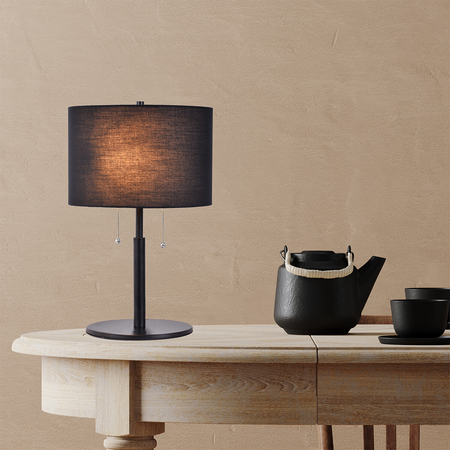 Light Prestige Lampa stołowa Fogo czarna 2xE27 LP-0304/2T BK