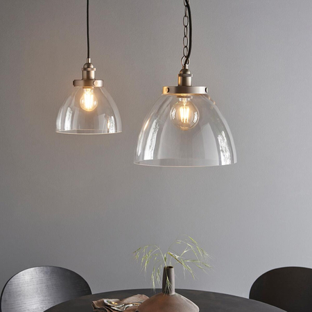 Lampa wisząca Endon Lighting Hansen Grand 106896 srebrny