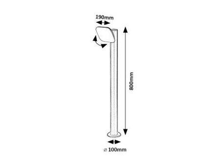 Lampa zewnętrzna Rabalux Odiel 77060 czarny