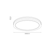 Eko-Light Plafon Marlon 48W 4000K Czarny IP54 EKP0477 CZARNY