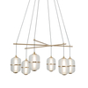 Lampa wisząca Italux Alani PND-34375-6-HBR Złoty