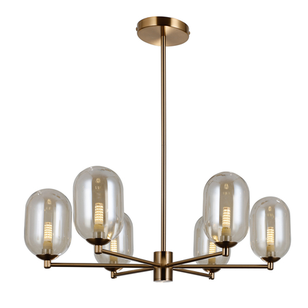 Lampa wisząca Italux Perano PND-4215-6-HBR Brąz antyczny
