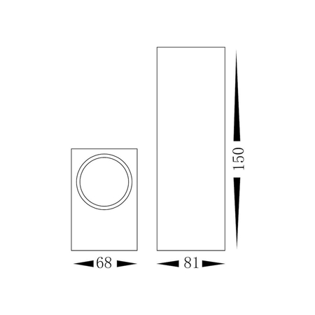 Eko-Light Kinkiet Ogrodowy BOKA 2xGU10 IP44 EKO8333 CZARNY